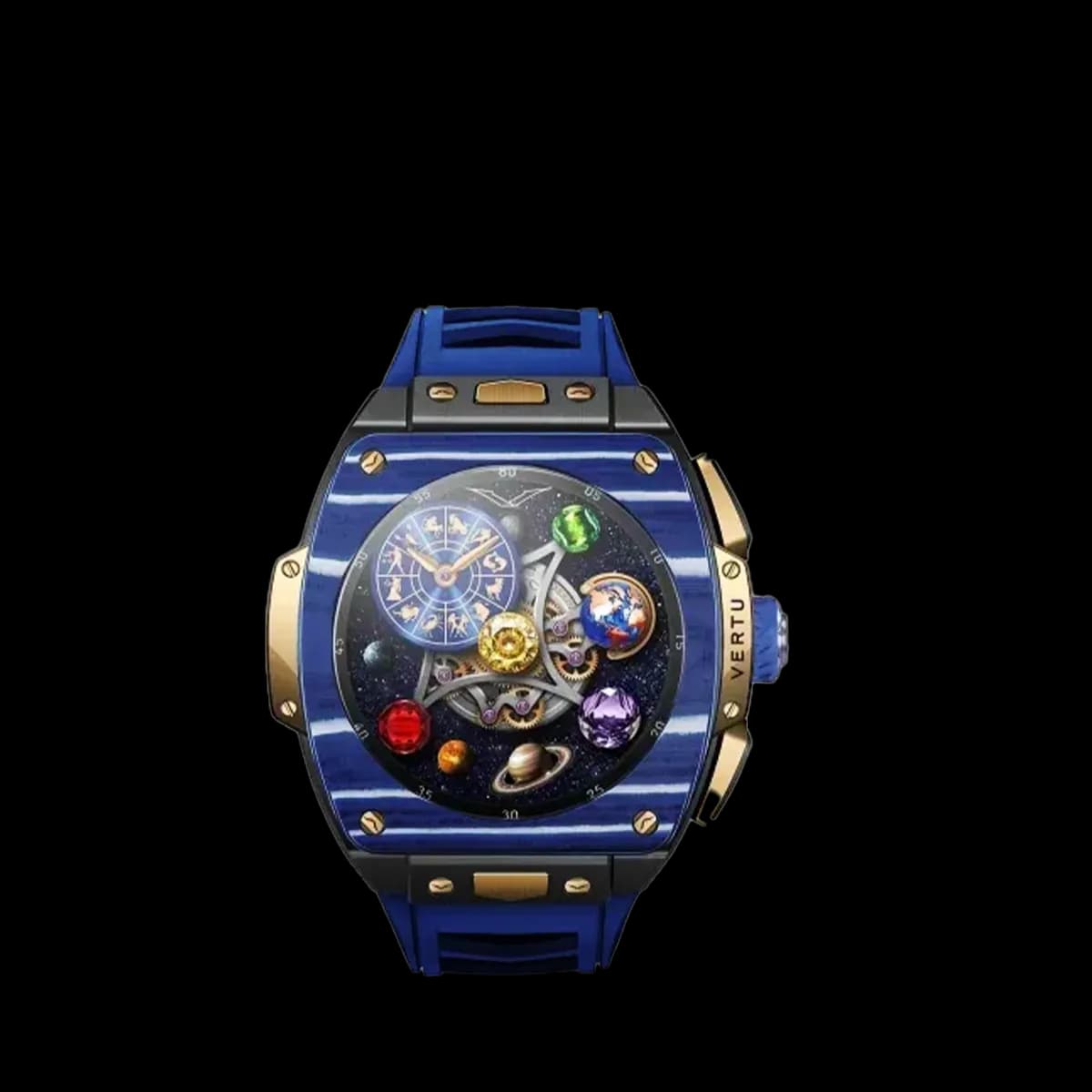 Vertu Grand Watch – Bespoke Gold – Carbon Fiber