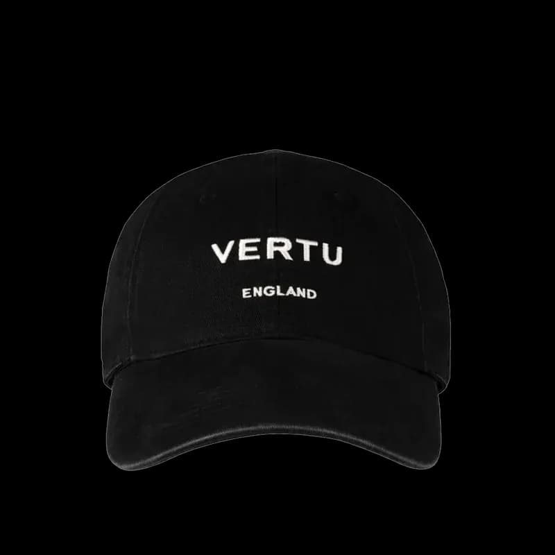 Folded-Linked V Adjustable Cotton Classic Baseball Cap – Black / Бейсболка Folded-Linked V в Черном Цвете M/57cm