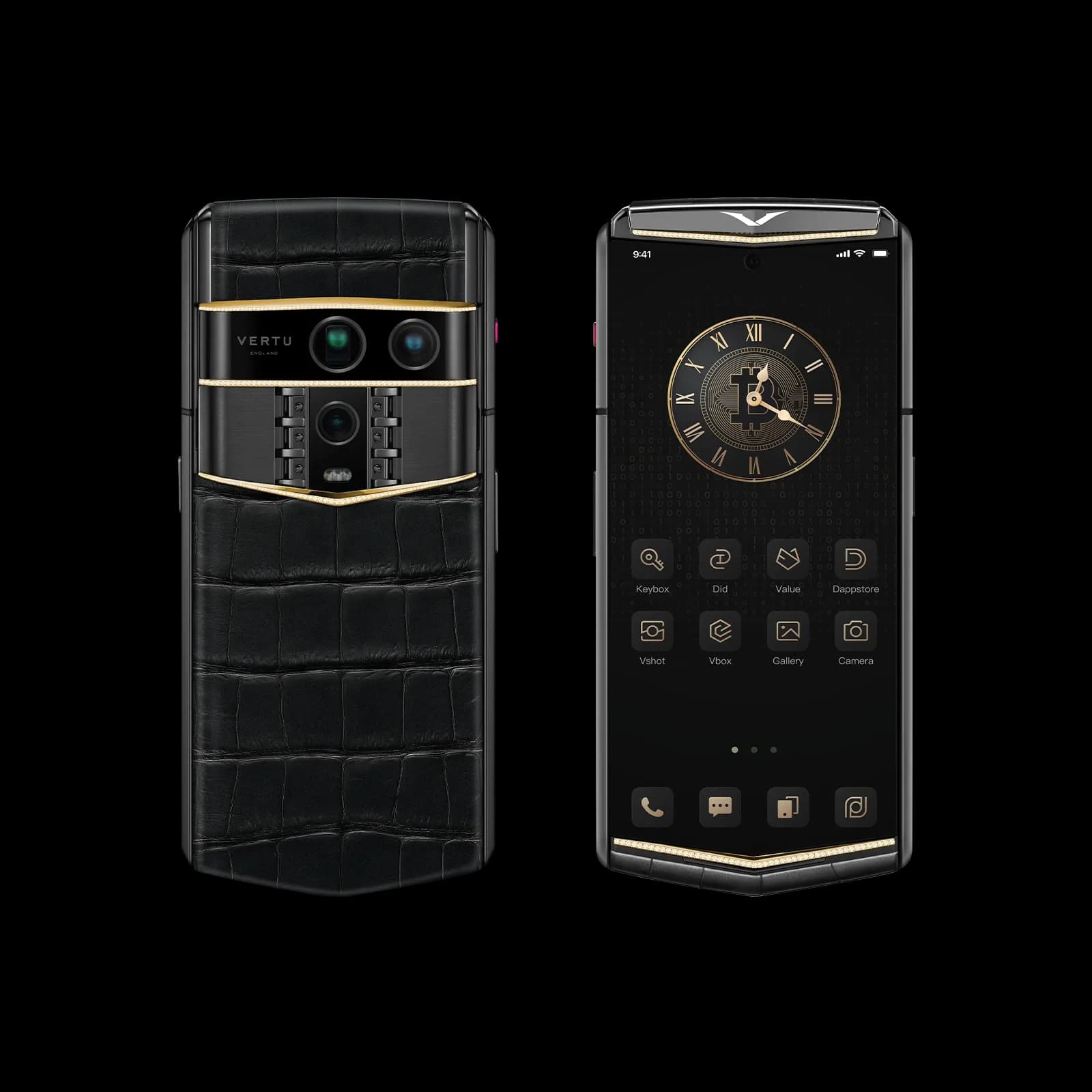 Agent Q Alligator Gold V & Diamond / Кожа Аллигатора Золото и Бриллианты