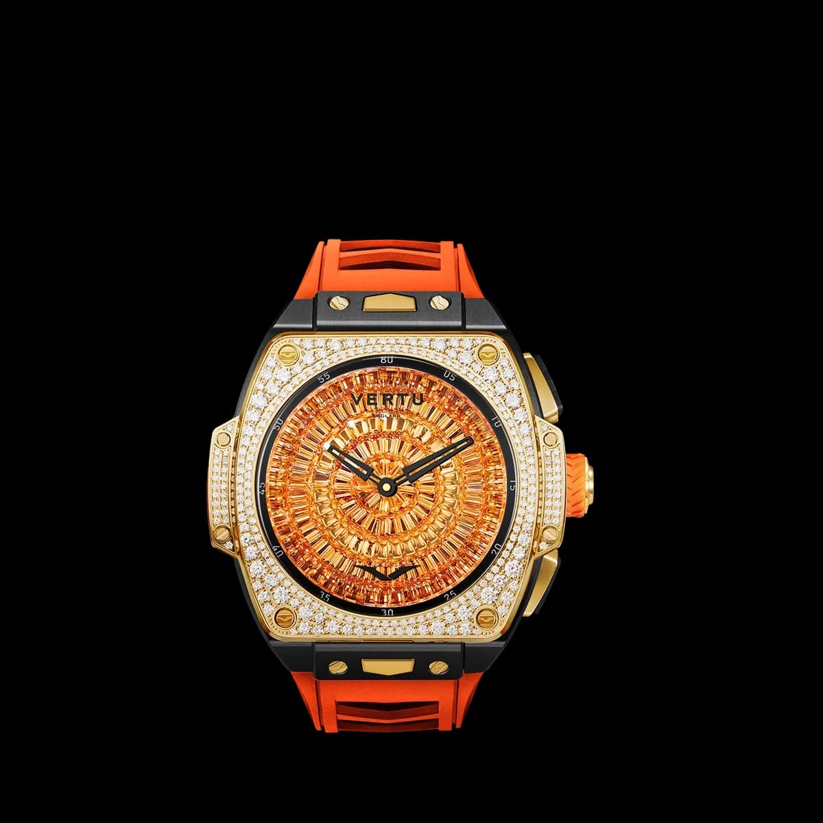 Vertu Grand Watch - Bespoke Gold – 18K Gold with Natual Diamonds / 18К Золото с Натуральными Бриллиантами