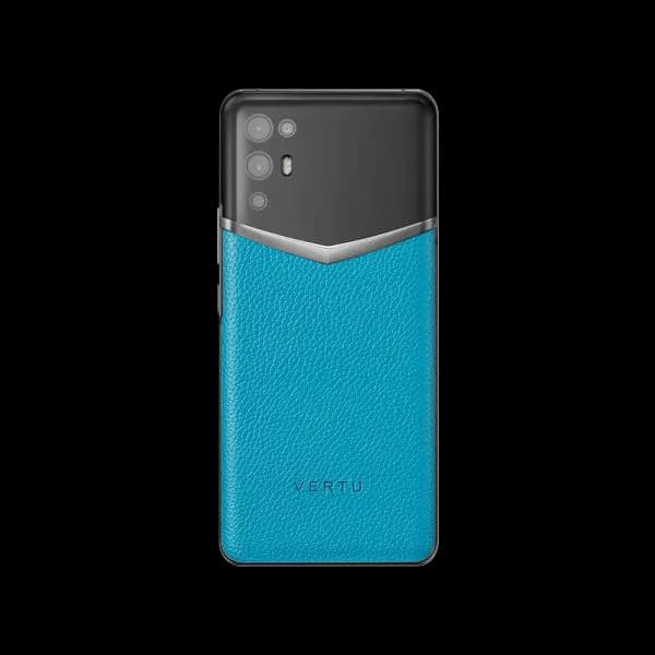 Ivertu Calfskin 5G Phone – Lake Blue