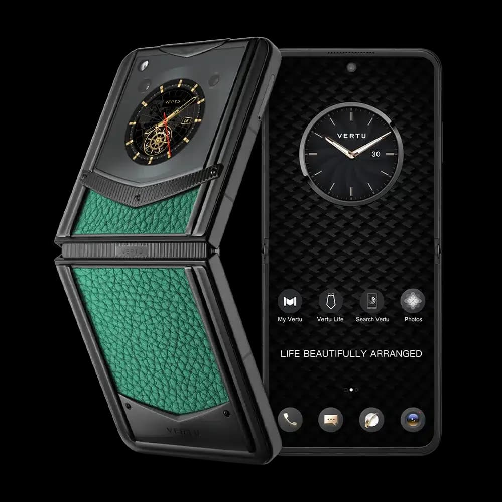 Vertu® Ironflip Calfskin Series – Verona Green / Веронский-Зеленый ( Кожа Теленка )