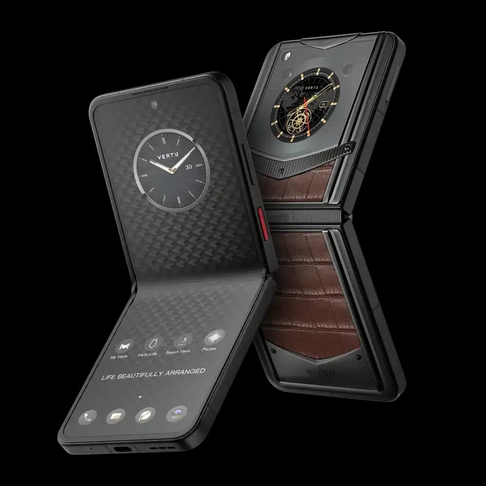 Vertu® Ironflip Alligator Skin Series – Amber Brown / Янтарно-Коричневый ( Кожа Аллигатора )