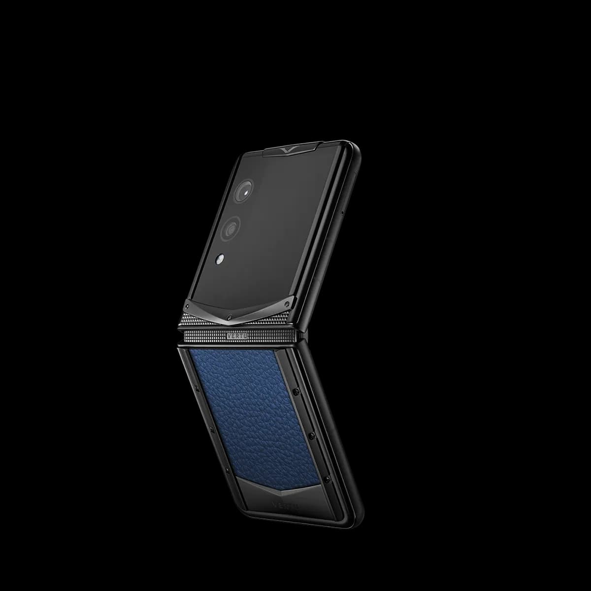 Vertu Quantum Flip Calfskin Series – Gentleman Blue / Джентльменский синий ( Кожа Теленка )