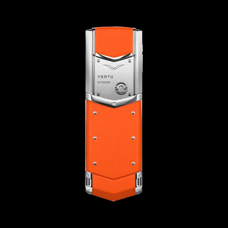 Signature V Stainless Steel Phone – Pure Silver Dawning Orange / Рассветный Оранжевый ( Нержавеющая Сталь )