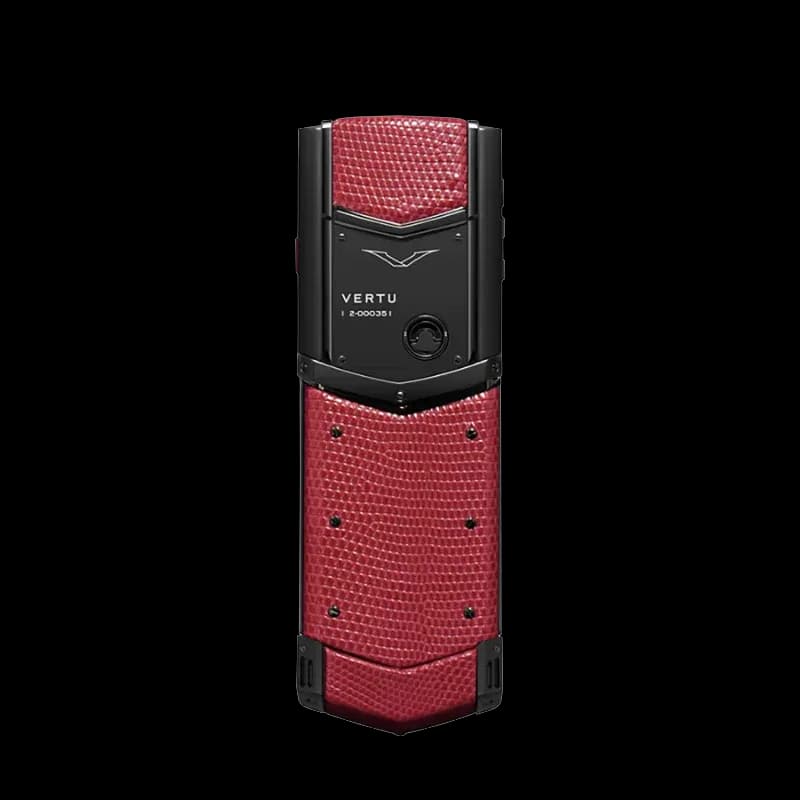 Signature V Red Lizard Skin – Pure Black / Чистый Черный ( Красная Кожа Ящерицы )
