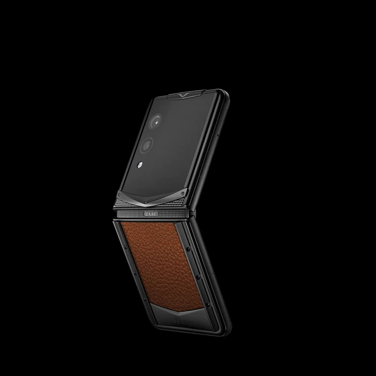 Vertu Quantum Flip Calfskin Series – Caramel Brown / Карамельно-Коричневый ( Кожа Теленка )