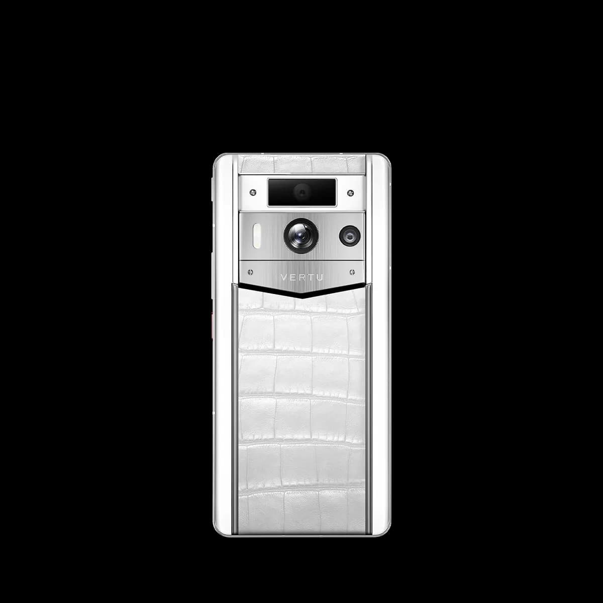 MetaVertu 2 Max Alligator White Ceramic Frame / Рамка Белая Керамика (Кожа Аллигатора)